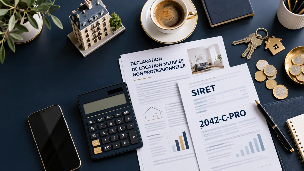 Déclaration de location meublée non professionnelle : les bonnes cases, du SIRET à la 2042-C-PRO