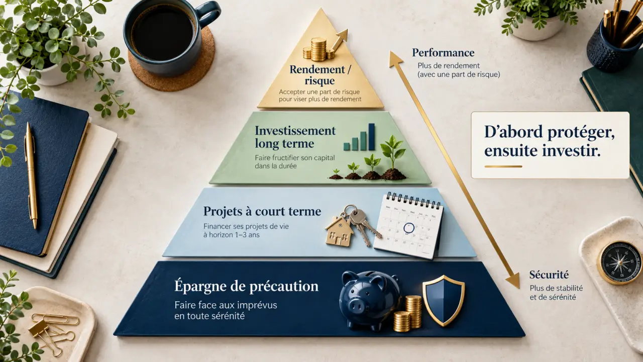 Pyramide des placements : sécuriser ses projets avant de chercher du rendement
